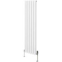 Monstershop Oval Column Radiator & Valves - 1600mm x 360mm - White