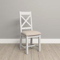 Seconique Windsor Ivory Cross Back Chair (Box of 2)