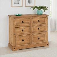 Seconique Corona Essentials 6 Drawer Chest in Natural