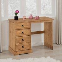 Seconique Corona Essentials 4 Drawer Dressing Table in Natural