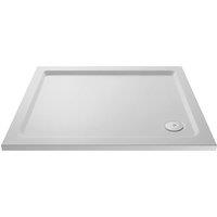 Balterley Premium Slip Resistant Rectangular Shower Tray in White Stone Resin