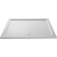 Balterley Slip Resistant Rectangular White Stone Resin Shower Tray, 1700x760mm