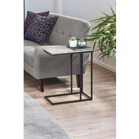 Julian Bowen Staten C Shape Side Table in Grey