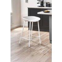 Julian Bowen Renzo Plastic Bar Stool (Set of 2) in White