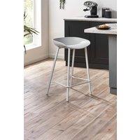 Julian Bowen Renzo Plastic Bar Stool (Set of 2) in Grey