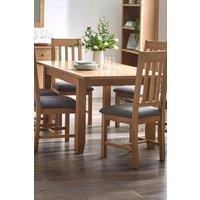 Julian Bowen Mallory Rectangular Extending 4-6 Seater Dining Table in Light Oak