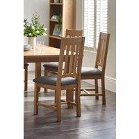 Julian Bowen Mallory Dining Chair (Set of 2) in Light Oak