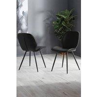 Julian Bowen Otto Upholstered Dining Chair (Set of 2) in Black