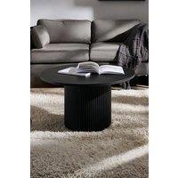 Julian Bowen Louis Fluted Round Coffee Table in Black