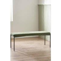 Julian Bowen Leonie 2 Seater Upholstered Dining Bench in Green