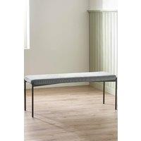 Julian Bowen Leonie 2 Seater Upholstered Dining Bench in Grey