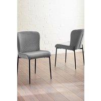 Julian Bowen Leonie Upholstered Dining Chair (Set of 2) in Grey
