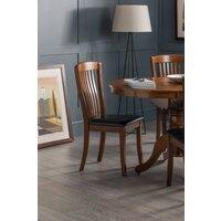 Julian Bowen Canterbury Dining Chair (Set of 2) in Dark Brown