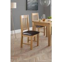 Julian Bowen Alassio Spindle Back Dining Chair (Set of 2) in Natural