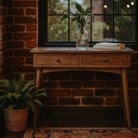 Wyld Haus Bevagna 2 Drawer Mango Wood Console Table in Brown