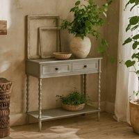 Wyld Haus Thuy Grey Two Drawer Wood Console Table