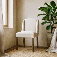 Wyld Haus Olargues Cream Boucle Upholstered Dining Chair Pared Back
