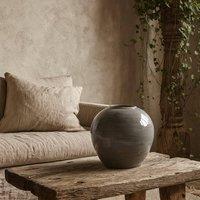 Wyld Haus Starburst Grey Glazed Ceramic Vase