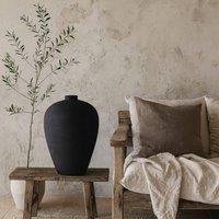 Wyld Haus Laurelwood Matt Black Tall Ceramic Vase
