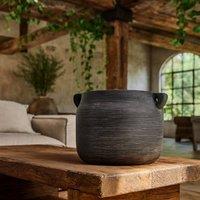 Wyld Haus Sundrift Dark Grey Hydria Stoneware Pot