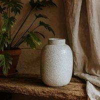 Wyld Haus Moss White Dimple Medium Ceramic Vase