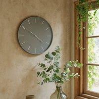 Wyld Haus Large Minimalist Grey Round Wall Clock