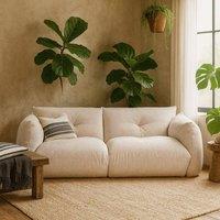 Wyld Haus Camden Cosy Natural 3 Seater Upholstered Sofa