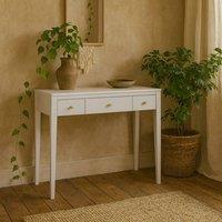 Wyld Haus Cordoba White Wood Grain Three Drawer Desk