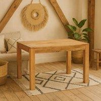 Wyld Haus Manila 120cm Light Mango Wood Dining Table in Brown