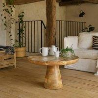 Wyld Haus London Mango Wood Mushroom Coffee Table in Brown