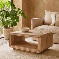 Wyld Haus Arizona Carved Mango Wood Open Coffee Table in Brown
