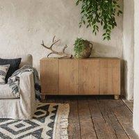 Wyld Haus Buffalo Large Natural Mango Wood 4 Door Sideboard in Brown