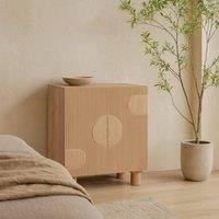 Wyld Haus Buffalo Small Natural Mango Wood 2 Door Cabinet in Brown