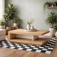 Wyld Haus Hjorring Natural Oak Minimalist Coffee Table