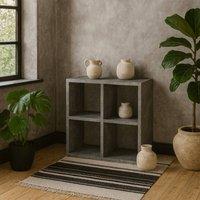 Wyld Haus Driftstone 4 Cube Concrete Effect Grey Wood Storage Unit