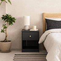Wyld Haus Kaohsiung Dark Grey Bedside Table 1 Drawer