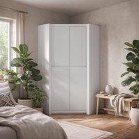 Wyld Haus Vienna Alpine White 2 Door Corner Wardrobe