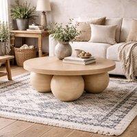 Wyld Haus Templemore Cream Round Concrete Coffee Table