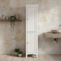 Wyld Haus Barila 160cm Slim Tall Bathroom Storage Cabinet White