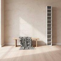 Wyld Haus Manina White Tall Narrow CD Storage Tower 204 Disc Capacity