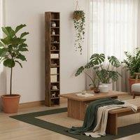 Wyld Haus Nedito Rustic Brown Tall Narrow Media Tower 204 CD Capacity