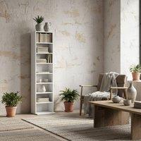 Wyld Haus Sovimora White Narrow CD Storage Unit 260 Disc Capacity