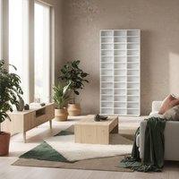 Wyld Haus Somole Tano Marble Effect Adjustable CD Storage Cabinet 102 x 195 cm
