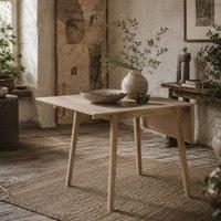 Wyld Haus Nolilu Solid Wood Drop Leaf Dining Table Natural Finish Seats 2 4