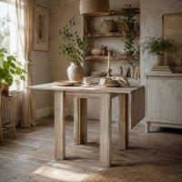 Wyld Haus Sozilu Oak Effect Drop Leaf Dining Table Seats 4 in Light Oak