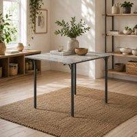 Wyld Haus Maretti Grey Drop Leaf Dining Table Seats 4