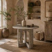 Wyld Haus Tase Grey Folding Drop Leaf Dining Table L104 x D76 x H73.7cm
