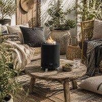 Wyld Haus Balatti Small Black Stainless Steel Tabletop Smokeless Fire Pit