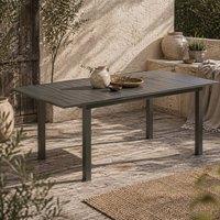 Wyld Haus Tosala Grey Aluminium Extendable Outdoor Dining Table 160 - 220cm