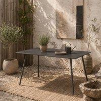 Wyld Haus Visuto Grey Rectangular Outdoor Dining Table for 6